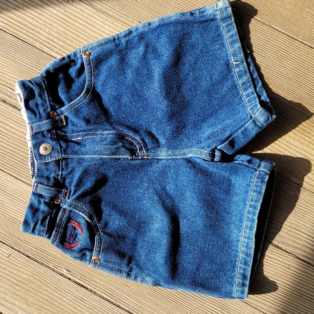 3/$25 Phat Farm Baby Phat 12-18 mo Denim Jean Shorts